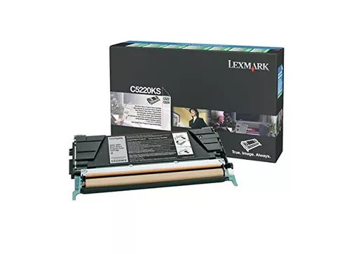 Lexmark C5220KS Toner-kit black return program, 4K pages ISO/IEC 19798 for Lexmark C 522/524/530/532/534