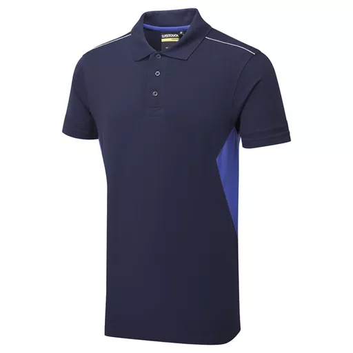 System Eco Work Navy/Royal Blue Men’s Polo Shirt