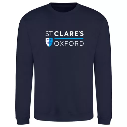 StClaresOxford_LeisureSweatshirt_OxfordNavy_Front.png