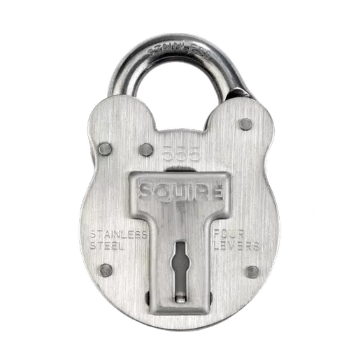 SQUIRE 555 Stainless Steel Old English Marine Padlock