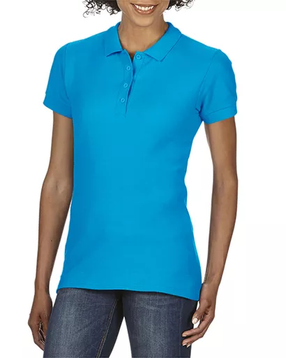 Softstyle® Ladies' Double Pique Polo