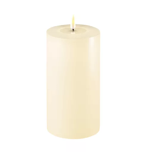 LED Pillar Candle 10x20cm - Ivory