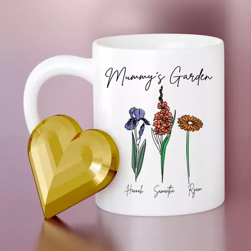 Personalised Mummy's Garden Mug