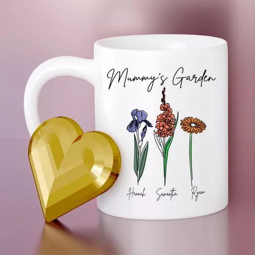 Personalised Mummy's Garden Mug