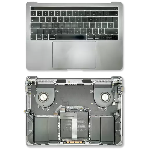 Top Case / Palm Rest Assembly (RECLAIMED) (Grade B) (Space Grey) - For Macbook Pro 13" (A1989) (2018 - 2019)