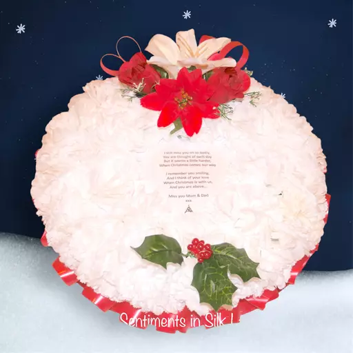 CHRISTMAS POEM OR PHOTO WREATH - posy pad