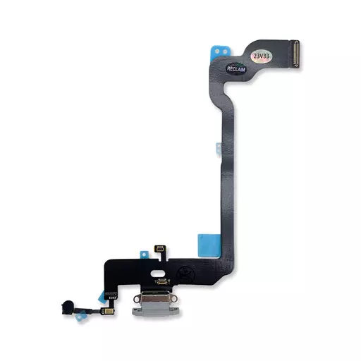 Charging Port Flex Cable (Silver) (RECLAIMED) - For iPhone XS