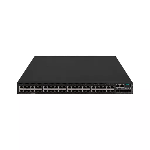 HPE Networking Comware Switch 48 10/100/1000BASE-T 4 10G/1G BASE-X SFP+ 1 Exp 2 Fan Tray 2 PS 5520HI