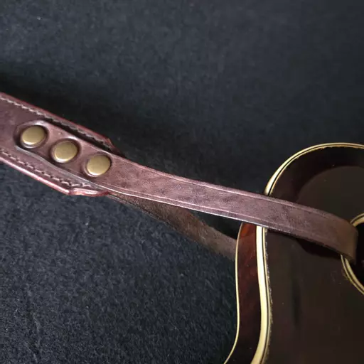 MS72T brown mandolin strap Pinegrove Leather 155518.jpg