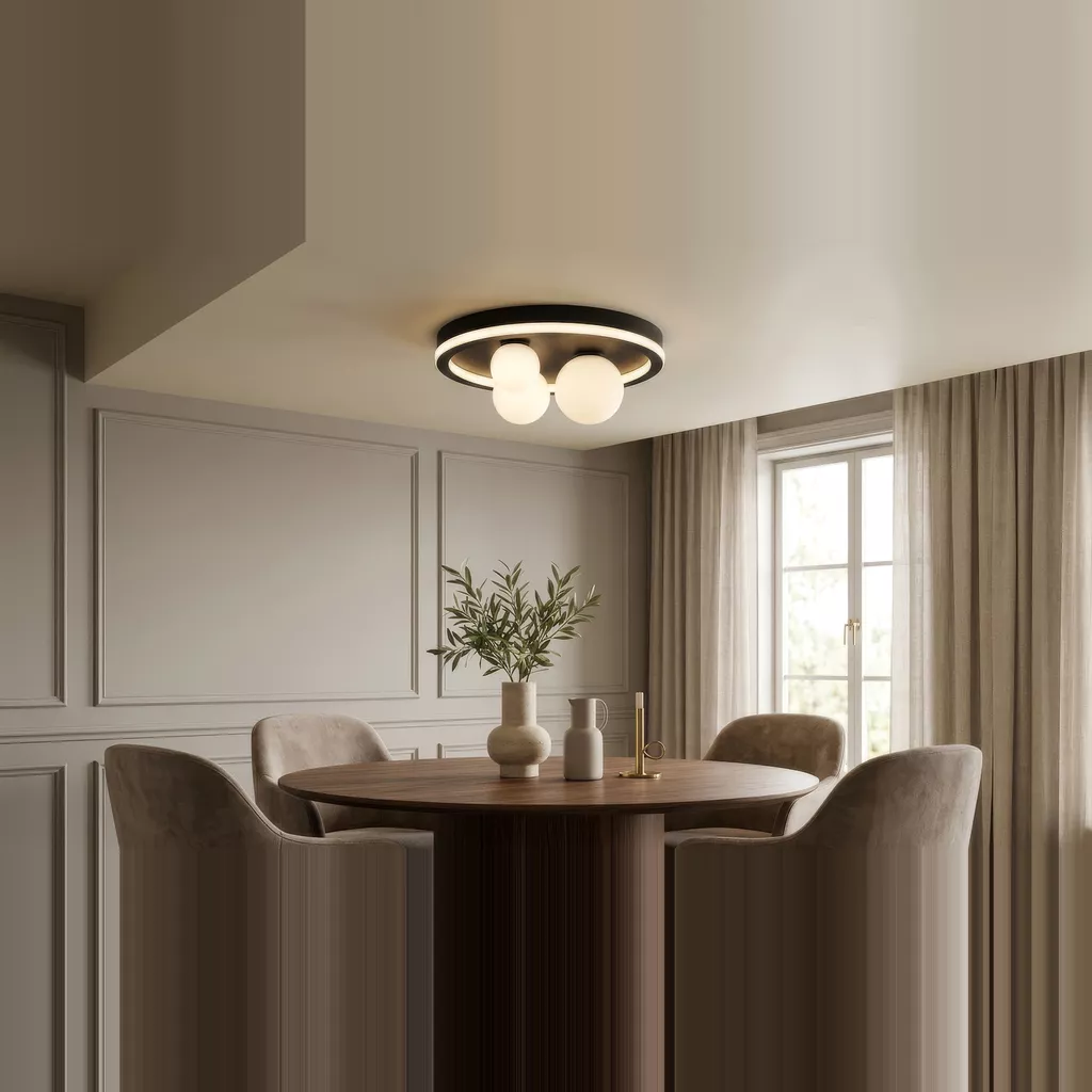 Image of a flush ceiling light for the blog Lighting Ideas For Small Rooms