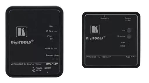 Kramer Electronics KW-14 AV extender AV transmitter & receiver Black