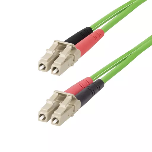 StarTech.com 5m (16.4ft) LC to LC (UPC) OM5 Multimode Fiber Optic Cable, 50/125µm Duplex LOMMF Zipcord, VCSEL, 40G/100G, LSZH Fiber Jumper Cord