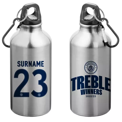 Manchester City Treble Winners Sport Bottle with Carabiner