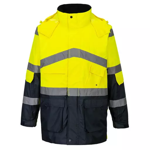 Hi-Vis Breathable Contrast Rain Jacket