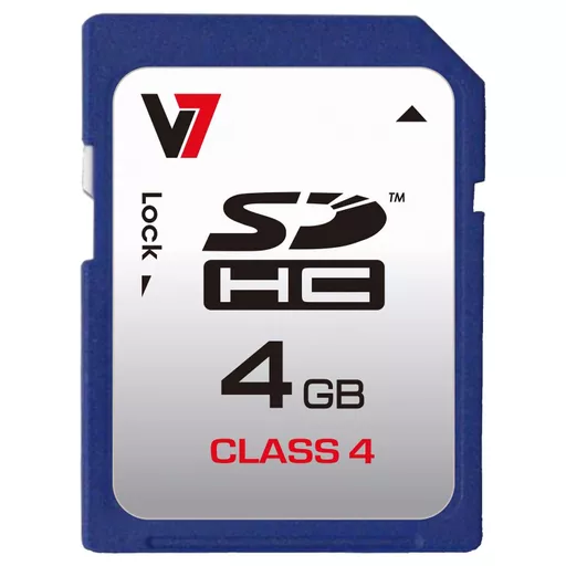 V7 SDHC Memory Card 4GB Class 4