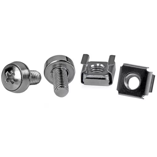 StarTech.com 50 Pkg M6 Mounting Screws and Cage Nuts for Server Rack Cabinet