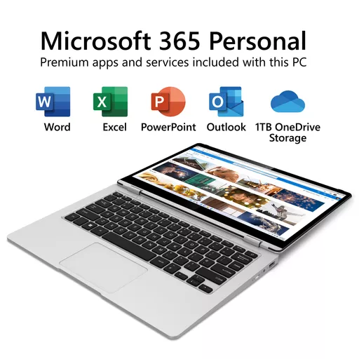 Geo Computers GeoFlex 230 Hybrid (2-in-1) 33.8 cm (13.3") Touchscreen Full HD Intel® Pentium® Silver N5030 4 GB LPDDR4-SDRAM 128 GB SSD Wi-Fi 5 (802.11ac) Windows 11 Home in S mode Silver