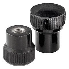K0142 - Plastic Knurled Knobs In Duroplastic Thread Size M3-M6