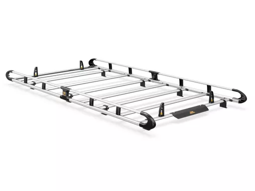Vauxhall Vivaro 2014-2019 L2, H1 Twin Rear Doors - ULTI Rack+ (Aluminium) - 7 Bar Roof Rack