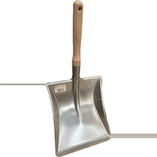 Galvanised Metal Shovel with Wooden Handle