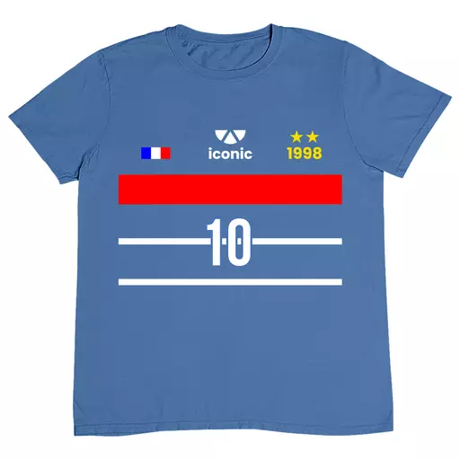 France Zidane Legends Men's T-Shirt - Blue