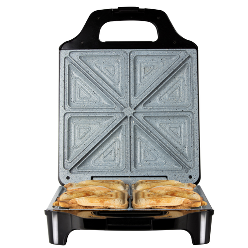 Photos - Toaster Tower Cerastone 4 Slice Deep Fill Sandwich Maker Black T27021 