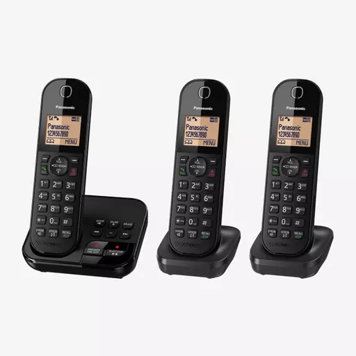 Panasonic KX-TGC423EB telephone DECT telephone Caller ID Black