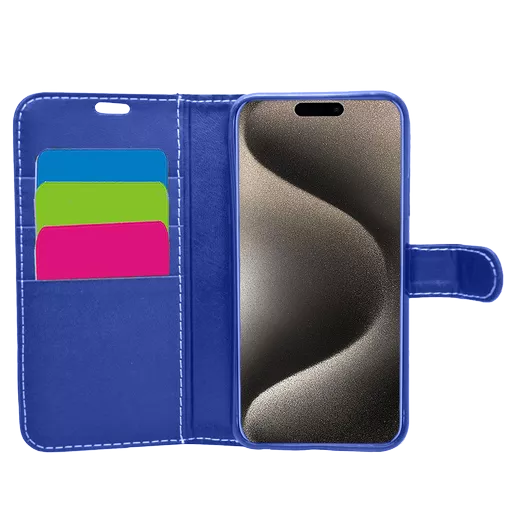 Wallet for iPhone 15 Pro Max - Blue