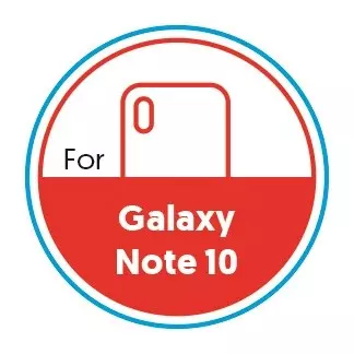 Smartphone Circular 20mm Label - Galaxy Note 10 - Red