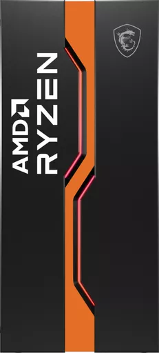 MSI MAG VAMPIRIC 011C Mid Tower Gaming Computer Case 'Black AMD RYZEN Edition, 1x 120mm RGB Fan, RGB Front Panel, Tempered Glass Panel, ATX, mATX, mini-ITX'