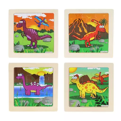 Wooden Puzzle - Dinosaur- Box of 48