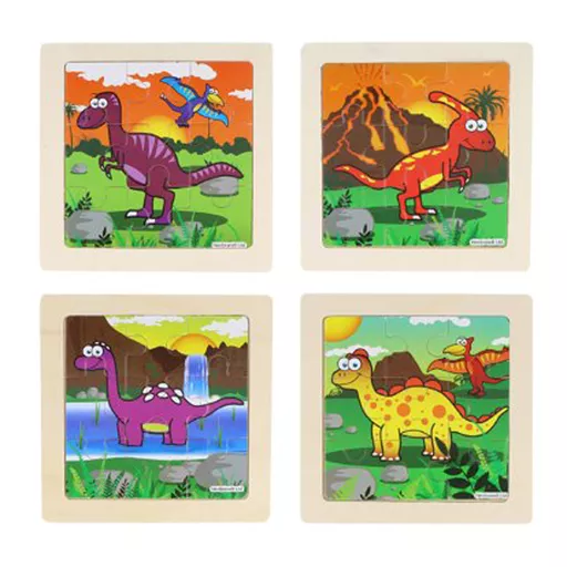 Wooden Puzzle - Dinosaur- Box of 48