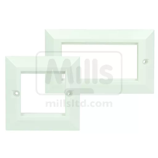 Fusion Bevelled Faceplate - White