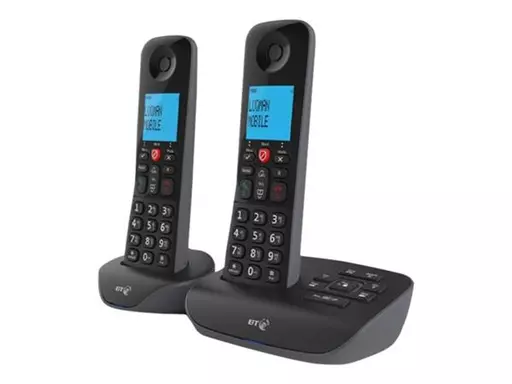 British Telecom D93MWS00 DECT telephone Caller ID Black