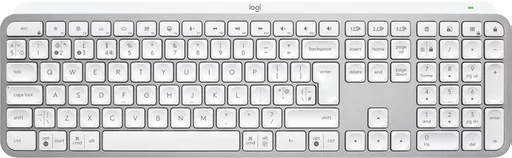 Logitech 920-011585 keyboard Universal RF Wireless + Bluetooth QWERTY UK English Aluminium, White