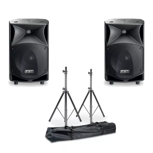 FBT JMAaxX 112A Active Speakers & Stand Bundle