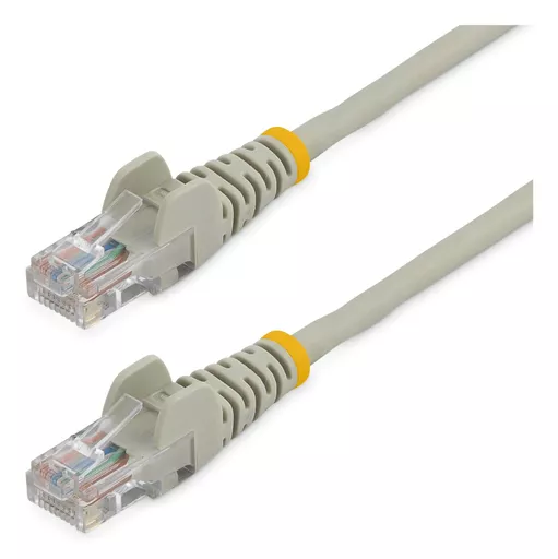 StarTech.com Cat5e Ethernet Patch Cable with Snagless RJ45 Connectors - 0.5 m, Gray