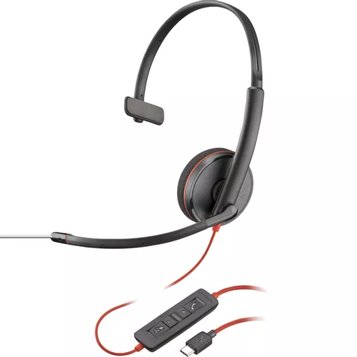 POLY Blackwire 3210 Monaural USB-C Headset