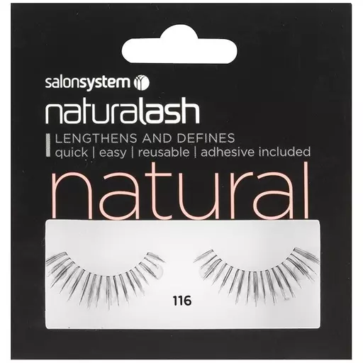 Salon System Naturalash Strip Eyelashes 116 Black