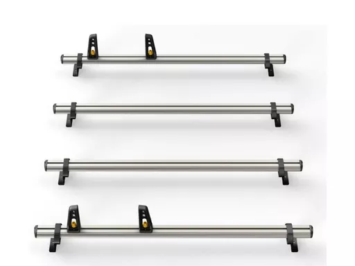 Fiat Ducato 2006-Onwards L3,L4, H2,H3 - ULTI Bar+ (Aluminium) - 4 Roof Bars