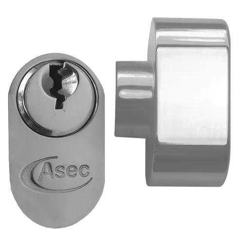 ASEC 5-Pin Oval Key & Turn Cylinder