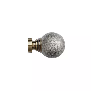 ECO PK 35mm  Textured Ball Finial (PK2)AB