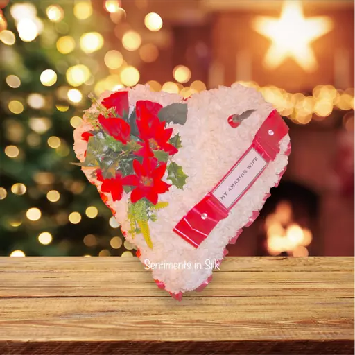 CHRISTMAS HEART WREATH - christmas memorial