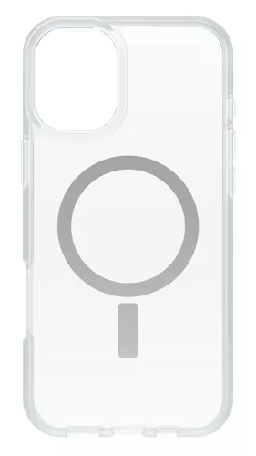 OtterBox React Series - Back cover for mobile phone - MagSafe compatibility - clear - for Apple iPhone 16 Plus