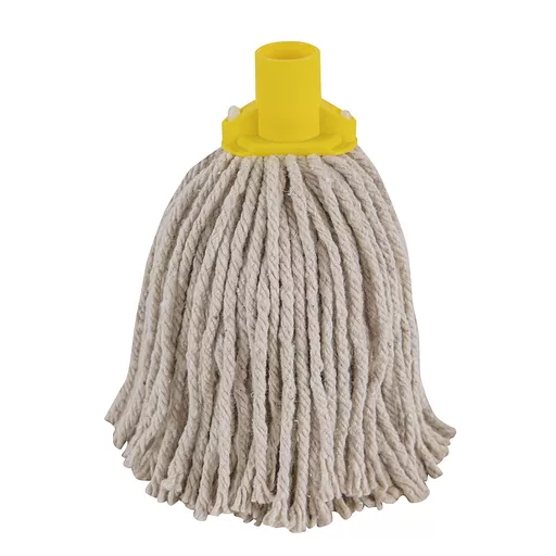16oz SOCKET MOP YARN YELLOW (FITS  ABBEY HYGIENE HANDLE)