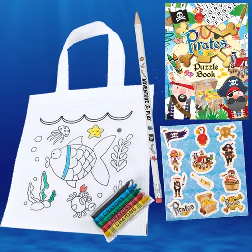 Pirate Party Bag 18 with Personalised Pencil - Box of 100