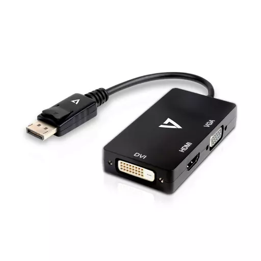 V7 DisplayPort Adapter (m) to VGA, HDMI or DVI (f)