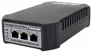 Intellinet 2-Port Gigabit Ultra PoE-Injector 10/100/1000 Mbit/s (UK 3-pin plug)