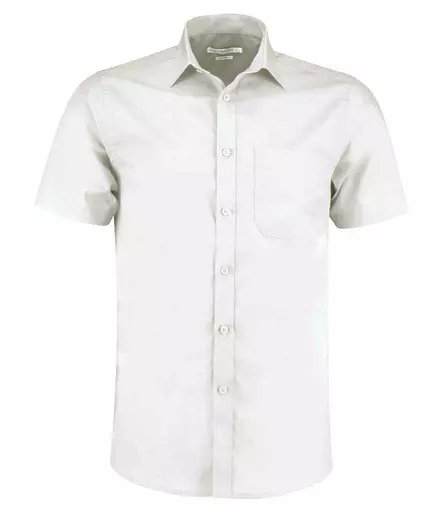 Kustom Kit Short Sleeve Tailored Poplin Shirt