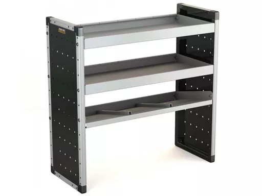 Trade Van Racking Single Unit - 2 Straight Shelves, 1 Angled Shelf - H1009mm x W1000mm